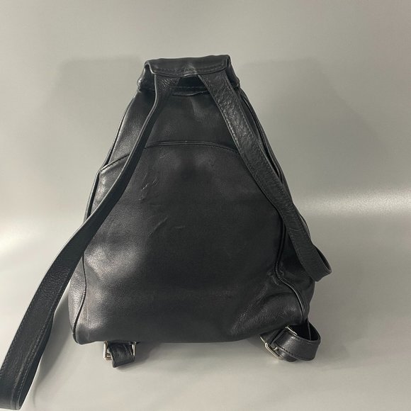 Unique La Bagagerie Paris Black Leather Backpack main image 7